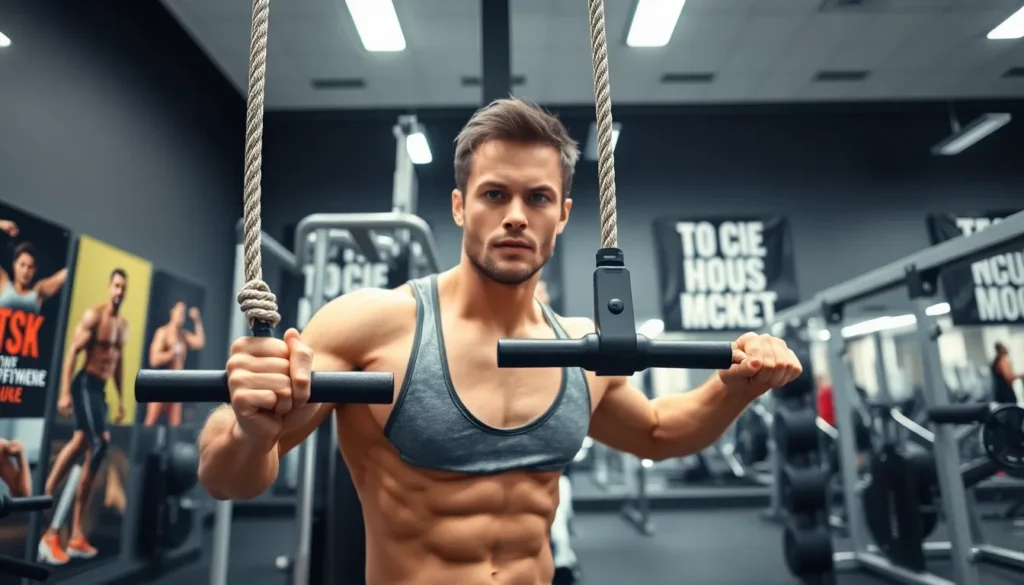 tricep workout with cables